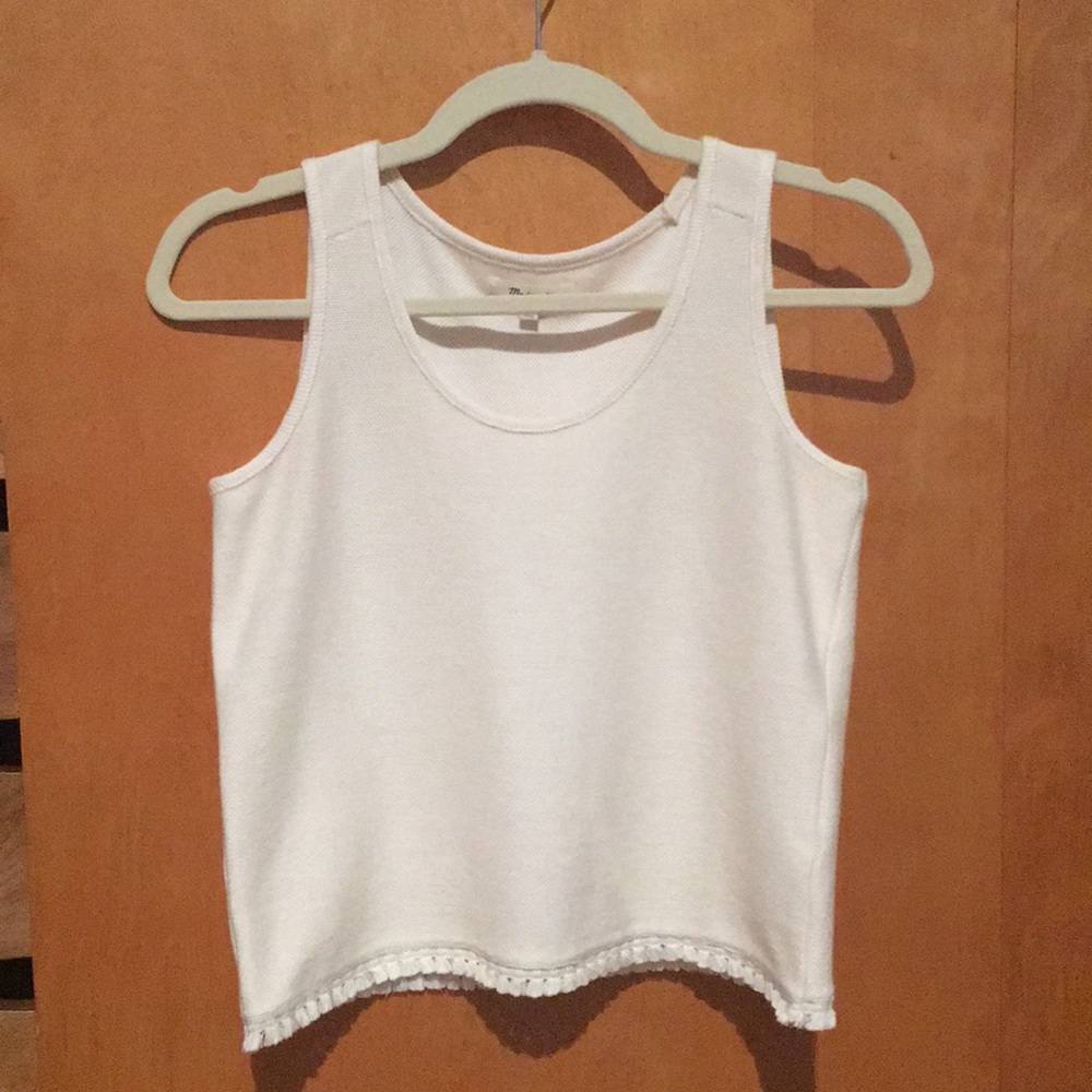 Madewell sweater top with tassels (size XXS)